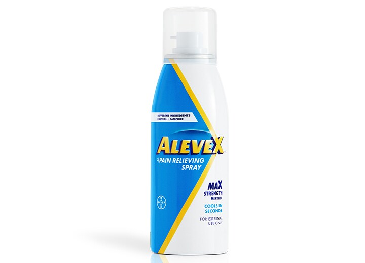 AleveX™ Pain Relieving Spray | Product Information